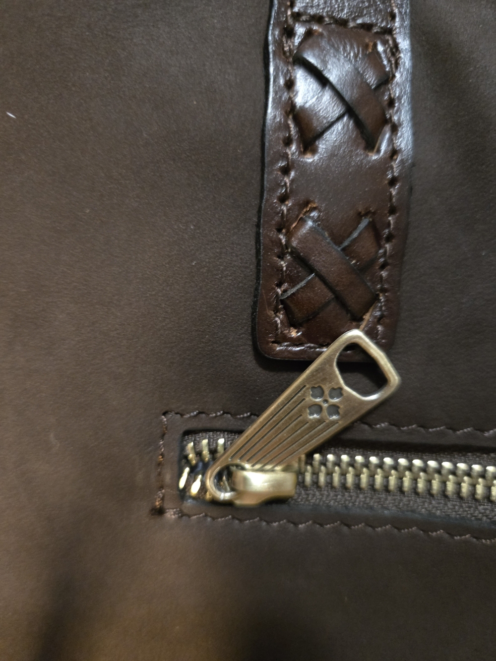 Patricia Nash Lge Rich Brown Floral Embossed Tote with Braided Accent. Rare. NWT - Picture 9 of 17